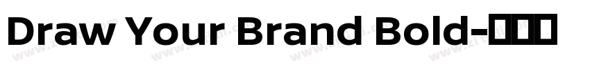 Draw Your Brand Bold字体转换